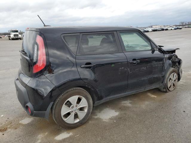 KNDJN2A26F7235908 - 2015 KIA SOUL BLACK photo 3