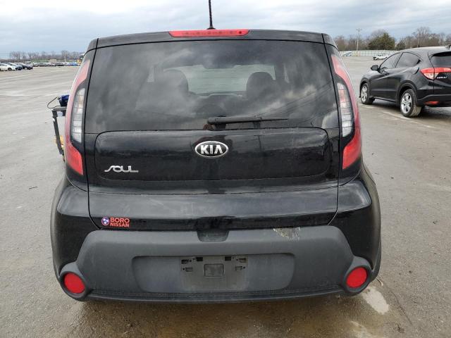 KNDJN2A26F7235908 - 2015 KIA SOUL BLACK photo 6