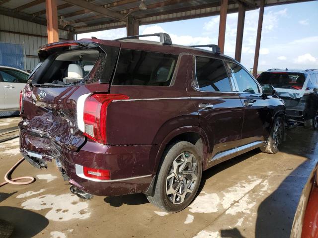 KM8R7DHEXMU267943 - 2021 HYUNDAI PALISADE CALLIGRAPHY BURGUNDY photo 3