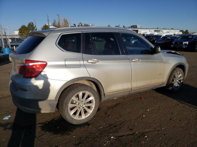 5UXWX5C56CL721774 - 2012 BMW X3 XDRIVE28I SILVER photo 3