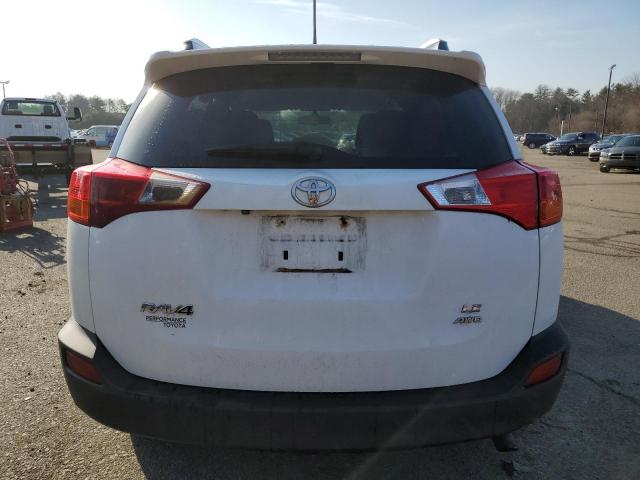 2T3BFREV5DW085483 - 2013 TOYOTA RAV4 LE WHITE photo 6