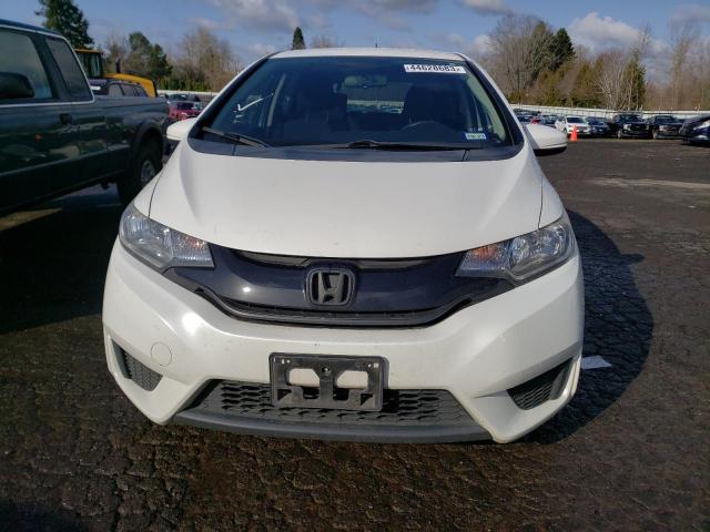 JHMGK5H53GS006541 - 2016 HONDA FIT LX WHITE photo 5