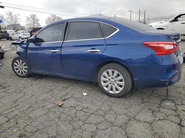 3N1AB7AP2KY256140 - 2019 NISSAN SENTRA S BLUE photo 2