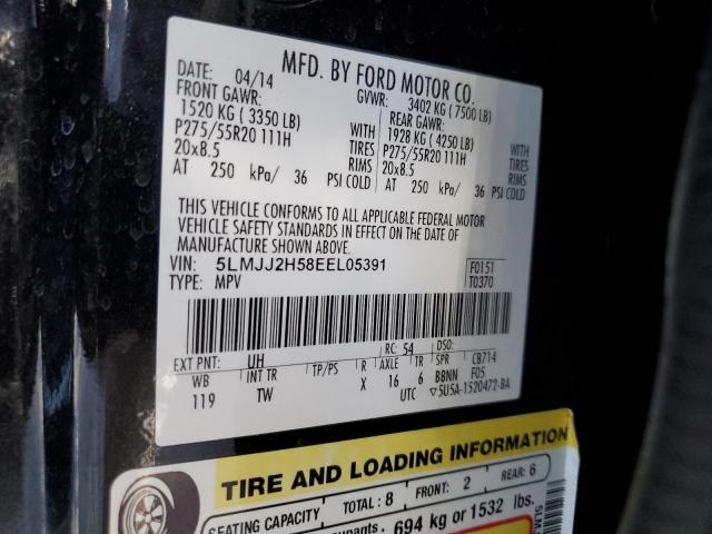 5LMJJ2H58EEL05391 - 2014 LINCOLN NAVIGATOR BLACK photo 14