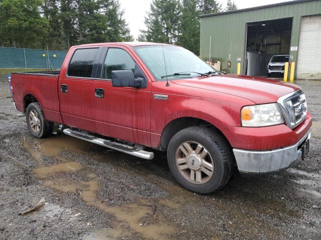 1FTPW12V57FB84645 - 2007 FORD F150 SUPERCREW RED photo 4