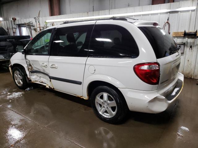 1D4GP45R25B414792 - 2005 DODGE CARAVAN SXT WHITE photo 2