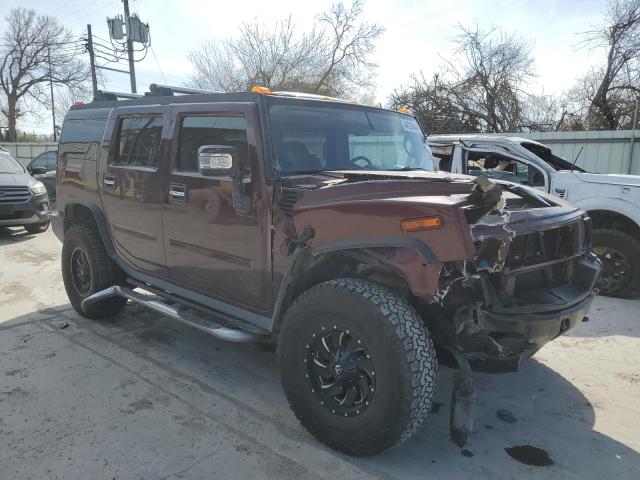 5GRGN23U77H104621 - 2007 HUMMER H2 BURGUNDY photo 4