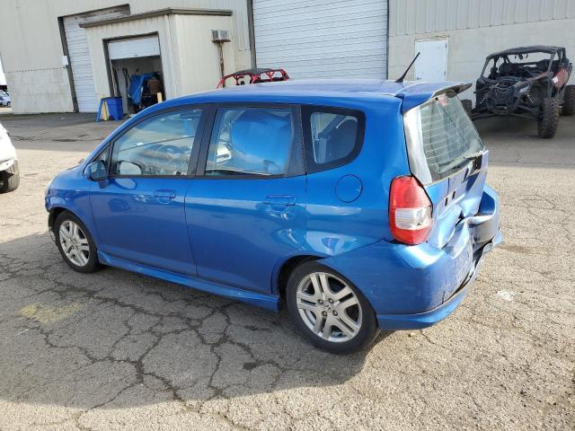 JHMGD38657S039872 - 2007 HONDA FIT S 蓝色 照片 2