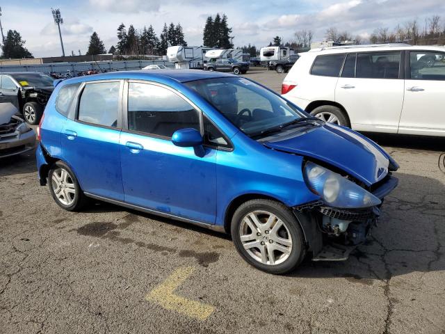 JHMGD38657S039872 - 2007 HONDA FIT S 蓝色 照片 4