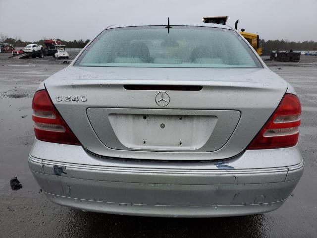 WDBRF61J81F050917 - 2001 MERCEDES-BENZ C 240 SILVER photo 6