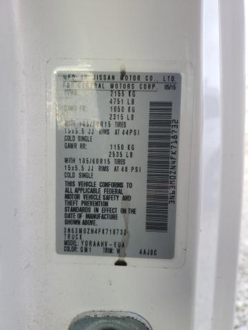 3N63M0ZN4FK718732 - 2015 CHEVROLET CITY EXPRE LT WHITE photo 13