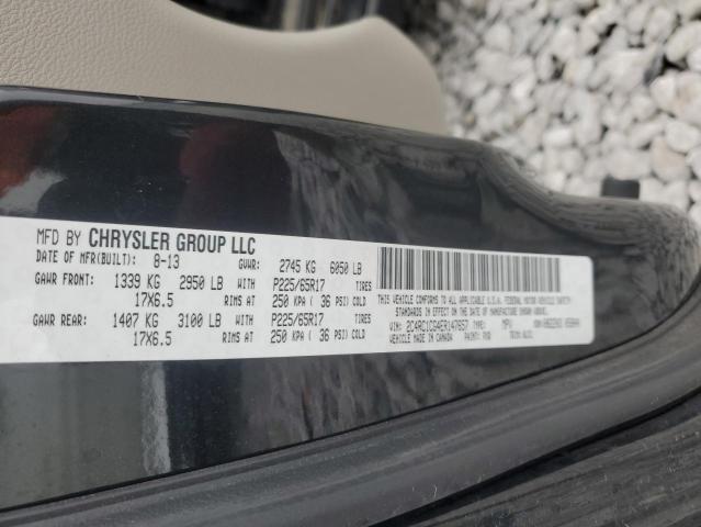 2C4RC1CG4ER147657 - 2014 CHRYSLER TOWN & COU TOURING L BLACK photo 13