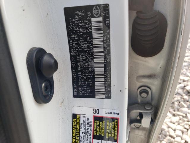 2T1BURHE7JC028175 - 2018 TOYOTA COROLLA L 白色 照片 12