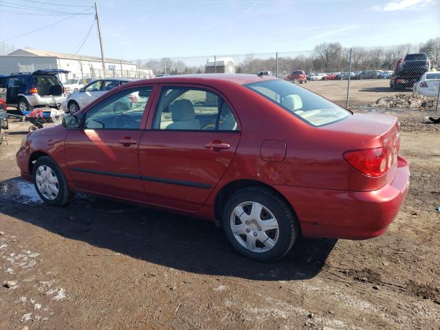 2T1BR32E25C434510 - 2005 TOYOTA COROLLA CE RED photo 2