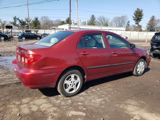 2T1BR32E25C434510 - 2005 TOYOTA COROLLA CE RED photo 3