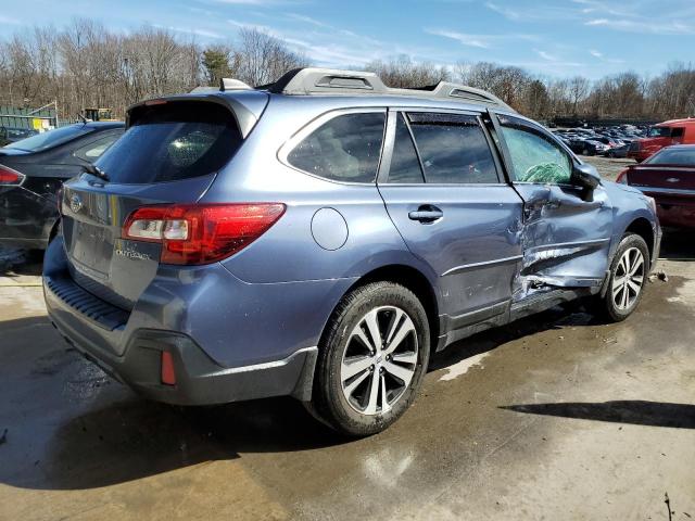 4S4BSAKCXJ3202548 - 2018 SUBARU OUTBACK 2.5I LIMITED BLUE photo 3