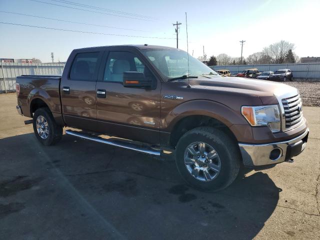 1FTFW1ET9CFA67232 - 2012 FORD F150 SUPERCREW BROWN photo 4