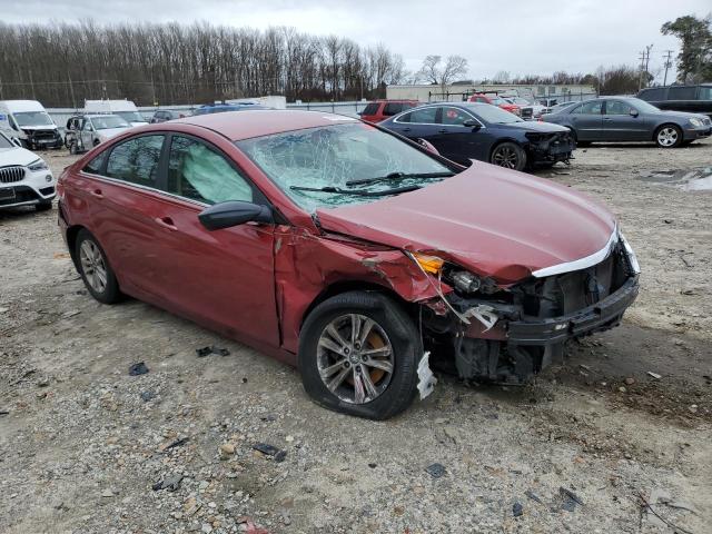 5NPEB4ACXDH798175 - 2013 HYUNDAI SONATA GLS MAROON photo 4