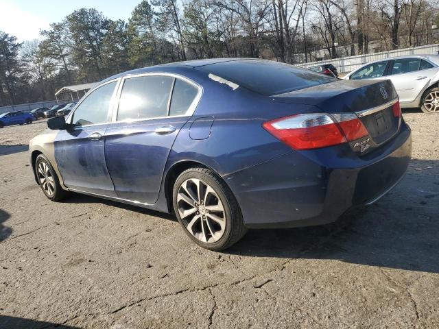 1HGCR2F36EA158118 - 2014 HONDA ACCORD LX BLUE photo 2