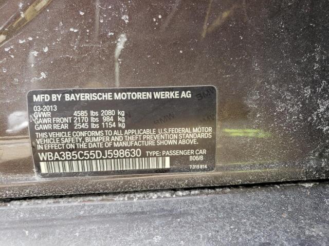 WBA3B5C55DJ598630 - 2013 BMW 328 XI SULEV GRAY photo 12