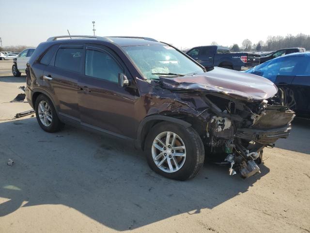 5XYKT3A64FG632085 - 2015 KIA SORENTO LX BURGUNDY photo 4