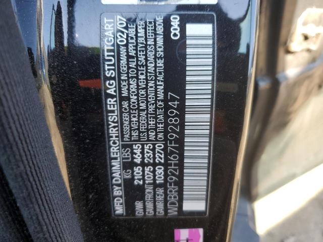 WDBRF92H67F928947 - 2007 MERCEDES-BENZ C 280 4MATIC BLACK photo 12