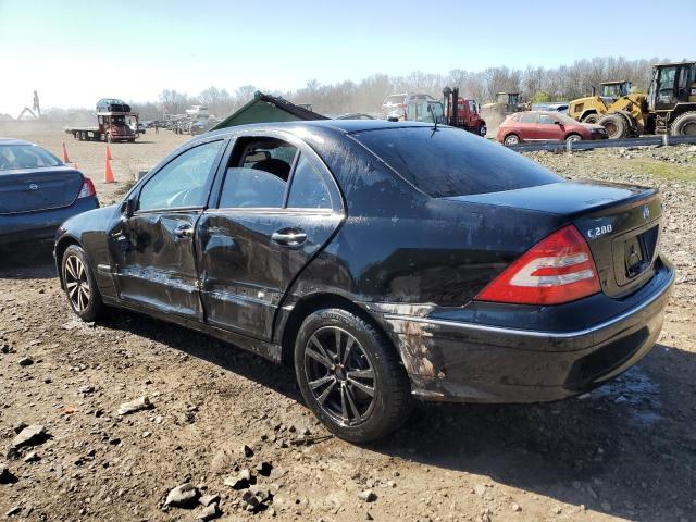 WDBRF92H67F928947 - 2007 MERCEDES-BENZ C 280 4MATIC BLACK photo 2