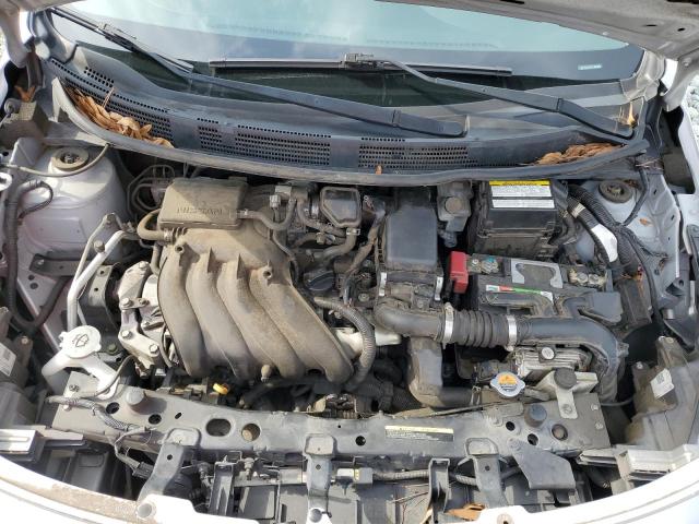 3N1CN7AP2FL880989 - 2015 NISSAN VERSA S SILVER photo 11