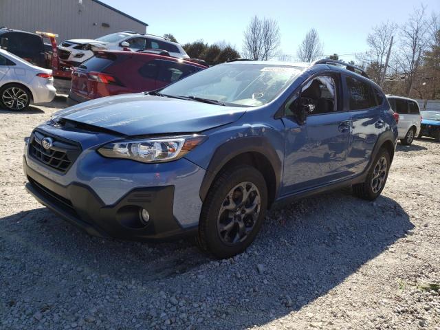 JF2GTHSC4MH280722 - 2021 SUBARU CROSSTREK SPORT BLUE photo 1