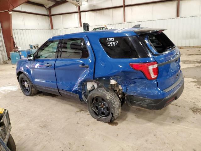 1FM5K8AT7JGB69105 - 2018 FORD EXPLORER POLICE INTERCEPTOR BLUE photo 2
