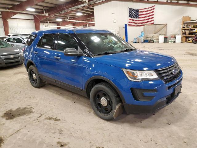 1FM5K8AT7JGB69105 - 2018 FORD EXPLORER POLICE INTERCEPTOR BLUE photo 4