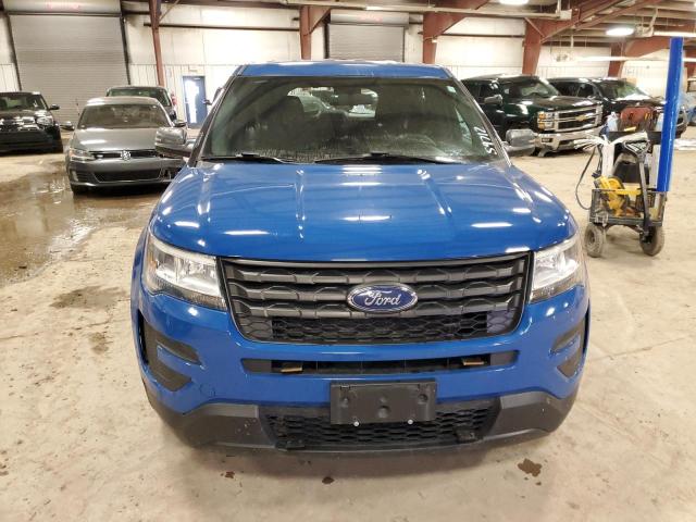 1FM5K8AT7JGB69105 - 2018 FORD EXPLORER POLICE INTERCEPTOR BLUE photo 5