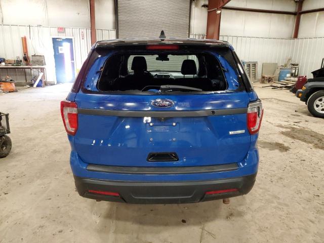 1FM5K8AT7JGB69105 - 2018 FORD EXPLORER POLICE INTERCEPTOR BLUE photo 6