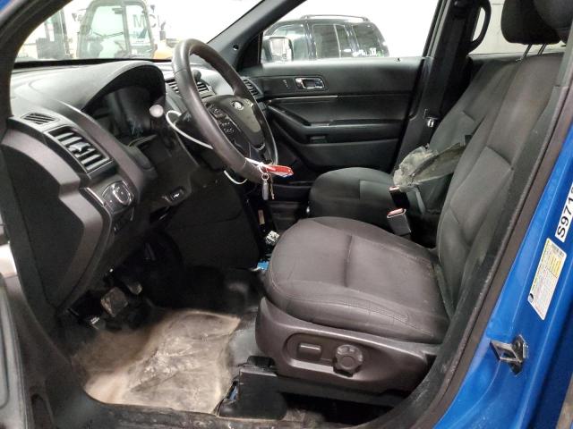 1FM5K8AT7JGB69105 - 2018 FORD EXPLORER POLICE INTERCEPTOR BLUE photo 7