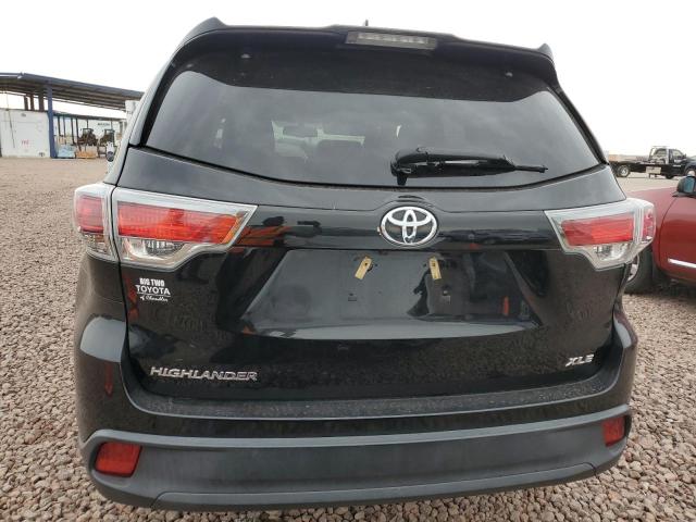 5TDKKRFH4GS153458 - 2016 TOYOTA HIGHLANDER XLE BLACK photo 6