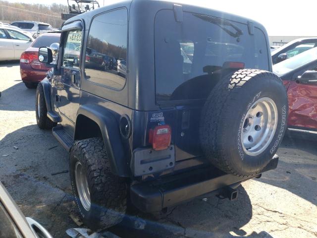 1J4FA49S73P301356 - 2003 JEEP WRANGLER / SPORT BLUE photo 2