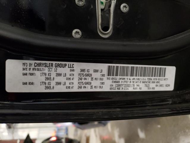 1C6RR7FT2DS521178 - 2013 RAM 1500 ST BLACK photo 12
