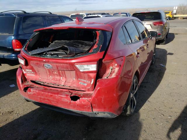 4S3GTAM69K3747480 - 2019 SUBARU IMPREZA SPORT RED photo 3