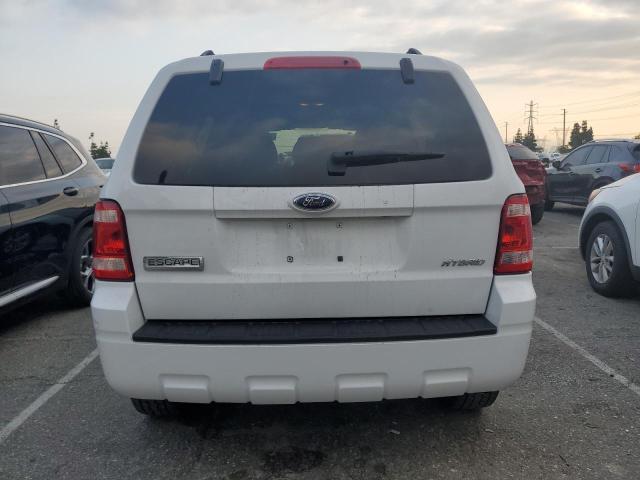 1FMCU49H38KB05032 - 2008 FORD ESCAPE HEV WHITE photo 6