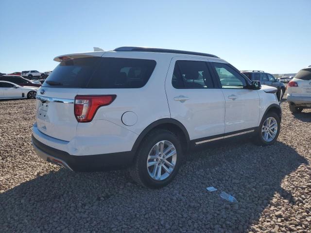 1FM5K7D85HGD17196 - 2017 FORD EXPLORER XLT WHITE photo 3