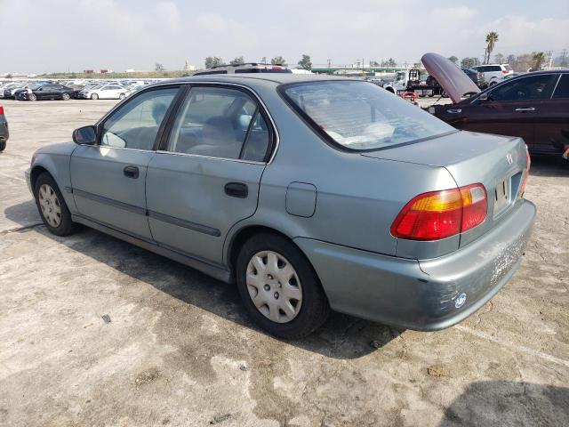 2HGEJ667XYH605033 - 2000 HONDA CIVIC LX TEAL photo 2