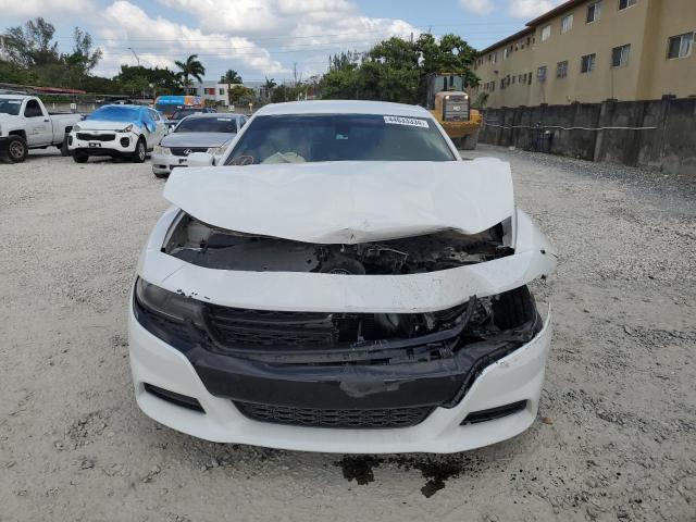 2C3CDXAT3FH778479 - 2015 DODGE CHARGER POLICE WHITE photo 5
