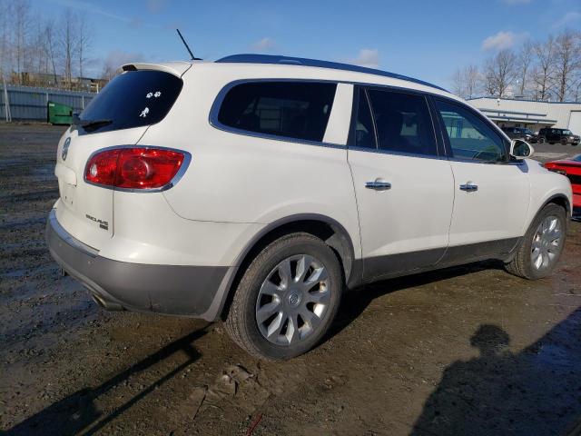 5GALVCED4AJ255534 - 2010 BUICK ENCLAVE CXL WHITE photo 3