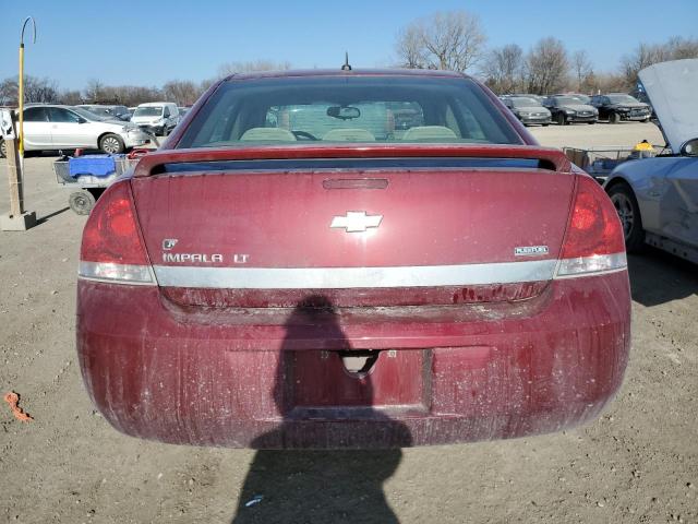 2G1WT58K789269241 - 2008 CHEVROLET IMPALA LT MAROON photo 6