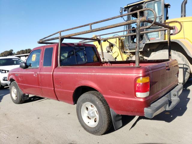 1FTYR14X6WPA71810 - 1998 FORD RANGER SUPER CAB RED photo 2