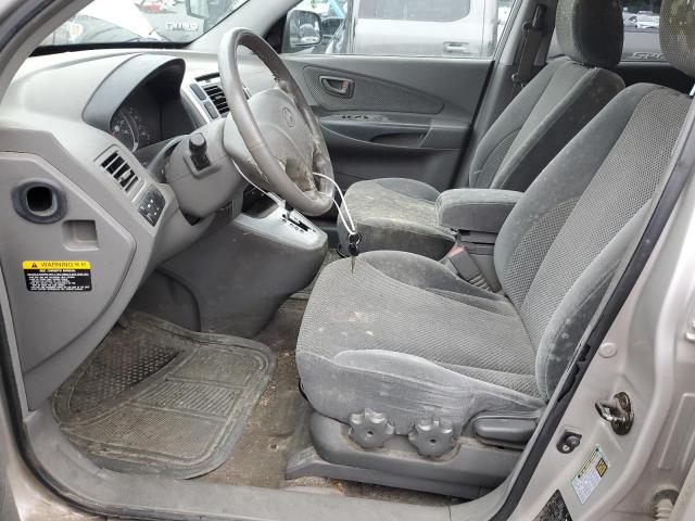 KM8JN72D76U420480 - 2006 HYUNDAI TUCSON GLS SILVER photo 7