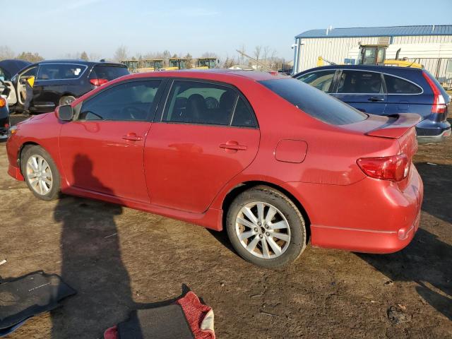 2T1BU40E79C072817 - 2009 TOYOTA COROLLA BASE RED photo 2