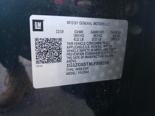 1G1ZG5STXLF059106 - 2020 CHEVROLET MALIBU RS Qara foto 12