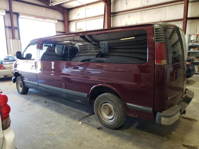 1GJHG39R111168882 - 2001 GMC SAVANA G3500 MAROON photo 2