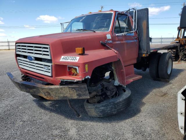 1FDXK74P9NVA16941 - 1992 FORD F700 F RED photo 9